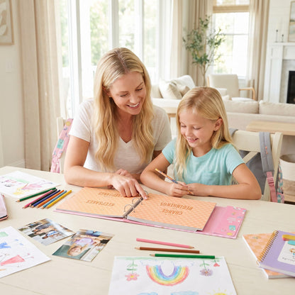 School Memory Book Scrapbook for Kids - Back to School Keepsake Album