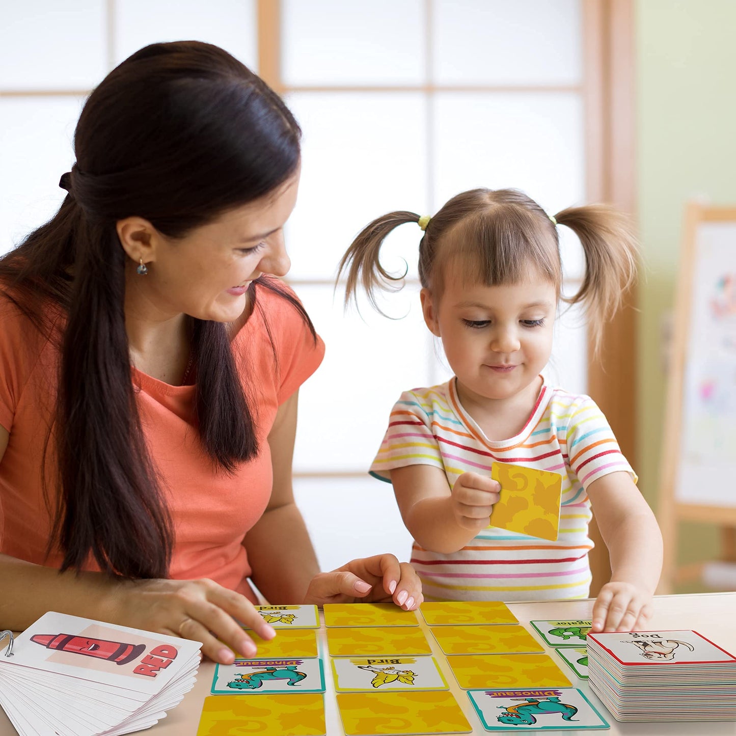 Simplified Flash Cards for Toddlers - 5X Fun Learning Flashcard Sets for Kids - Homeschool Learning Toy for Pre K - K - ABC Alphabet, Numbers, First Words, Colors, Shapes & Memory/Matching Game