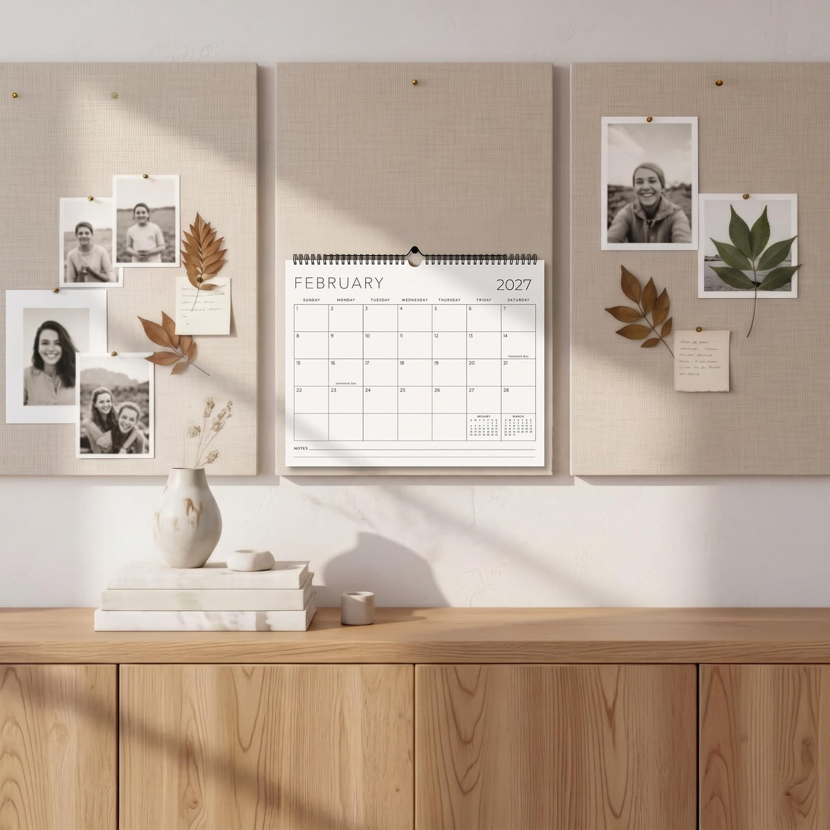 Beautiful 2027-2028 Wall Calendar - Runs from January 2027 - July 2028