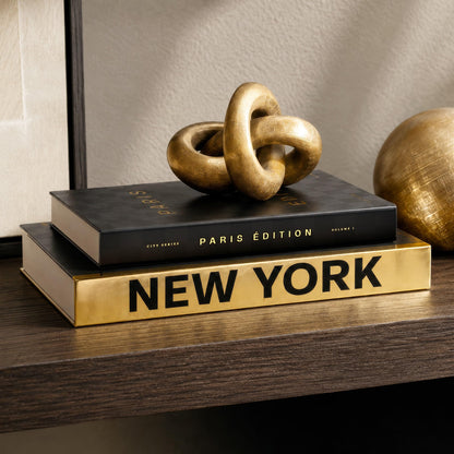 Beautiful Decorative Books - Set of 2 Boxes Enhance Your Coffee Table, Bookshelf or Mantel Shelf Decor - Luxury Fake/Faux Books for Modern Home Decoration, Photo Storage and as a Keepsake Box