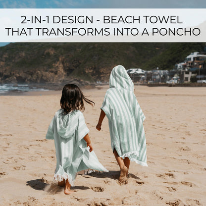 ZICOTO Stylish Hooded Beach Towel for Kids - Extra Soft and Fast Drying Poncho for Toddlers 1-3 Years is Made of Premium Cotton - Perfect Baby Cover Up for Beach Days or Pool and Bath Time Adventures