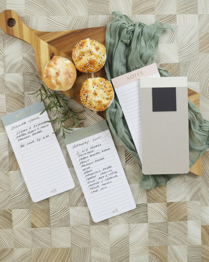 Beautiful Magnetic Notepads for Fridge - Set Of 4 Modern Note Pads With Lined Pages to Easily Write Notes & Make Grocery/Shopping Lists - The Perfect To Do Pad w/ Strong Magnets for Your Refrigerator