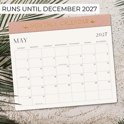 Beautiful 2026-2027 Magnetic Fridge Calendar - Runs From June 2026 Until December 2027 - The Perfect Monthly Refrigerator Calendar for Easy Organizing