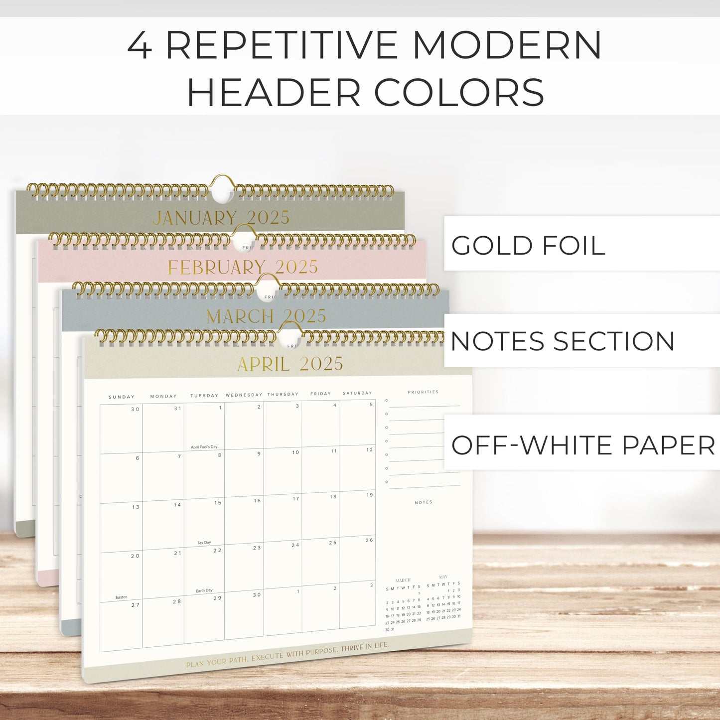 Aesthetic 2025-2026 Wall Calendar - Runs from January 2025 Until July 2026 - The Perfect Wall Hanging Calendar Planner for Easy Organizing