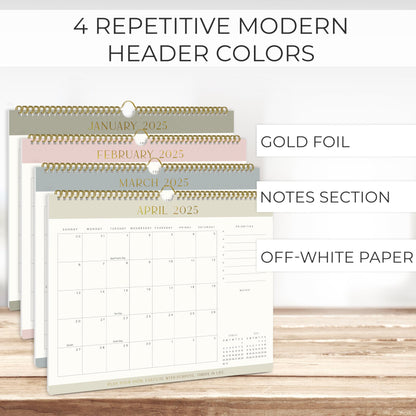 Aesthetic 2025-2026 Wall Calendar - Runs from January 2025 Until July 2026 - The Perfect Wall Hanging Calendar Planner for Easy Organizing