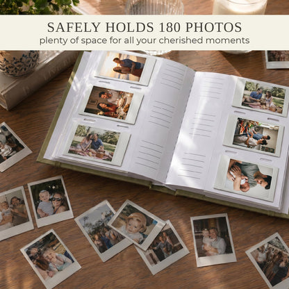 Beautiful Photo Album for 2x3 in Polaroid Photos - Safely Holds Your 180 Pictures Of Unique Memories - The Perfect Photo Book To Store Pictures