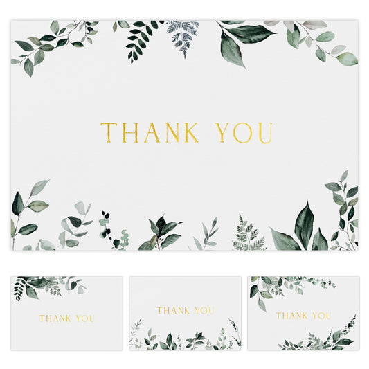 ZICOTO Beautiful Thank You Card Set - 30 Elegant Blank Cards with Envelopes & Stickers - Ideal for Weddings, Business, Baby Showers & More - Premium Bulk Stationery for All Occasions