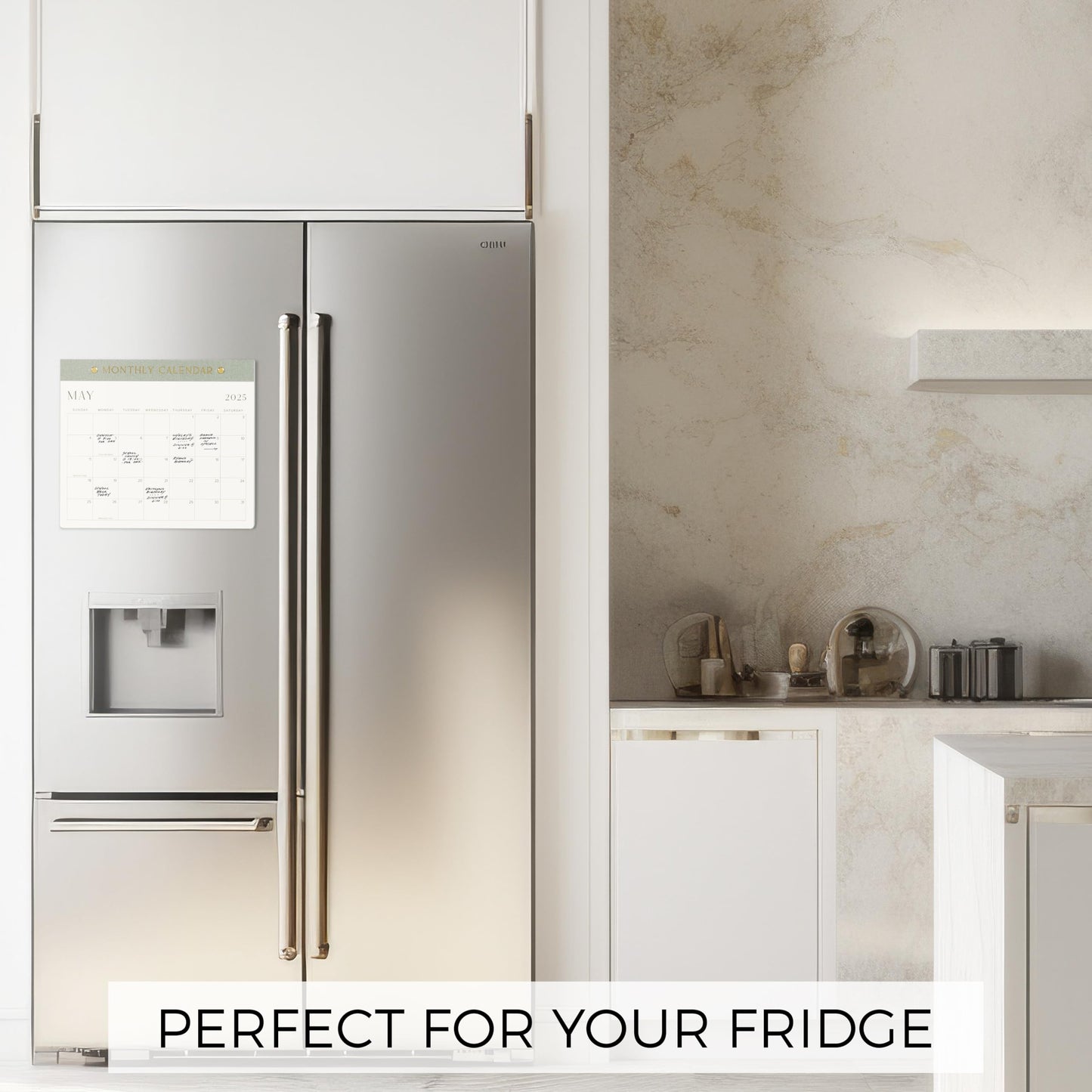 Beautiful 2025-2026 Magnetic Fridge Calendar - Runs Until July 2026 - The Perfect Monthly Refrigerator Calendar for Easy Organizing