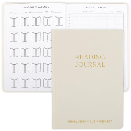 ZICOTO Beautiful Reading Journal for Book Lovers - Linen Hard Cover Book Makes a Great Gift for Readers - The Perfect Tracker with Reading Log & Review Pages For Keeping Notes on Your Favorite Books
