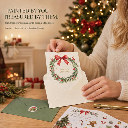 ZICOTO Beautiful Watercolor Paper Card Kit with Envelopes