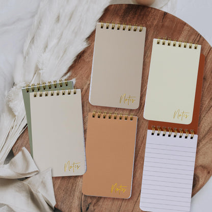 ZICOTO Aesthetic Pocket Notebooks Set Of 8 For Women - Small 3x5 Spiral Notepads With Lined Pages - The Perfect Little Mini Pads to Stay Organized and Boost Productivity at Work or School