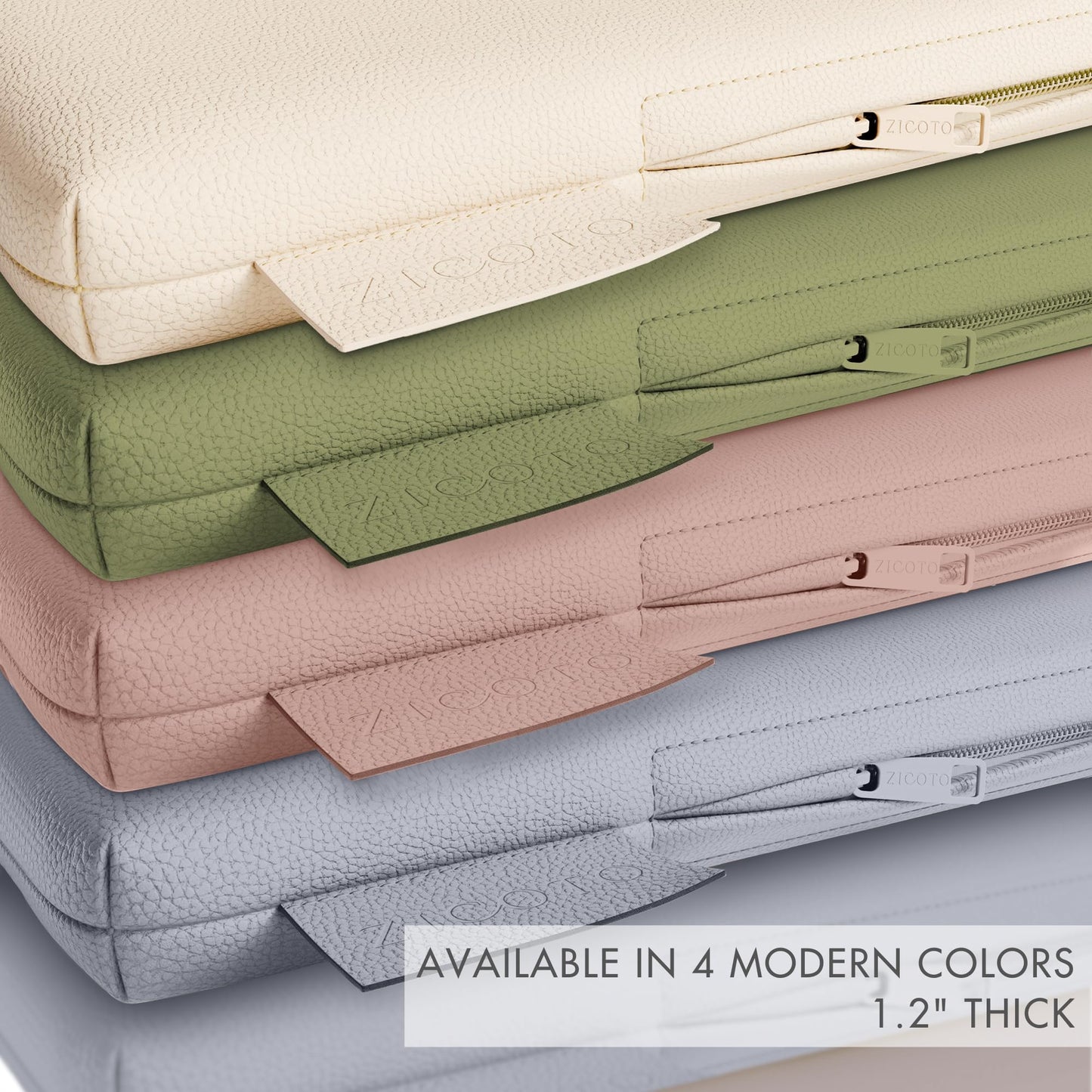 Stylish Vegan Leather Baby Play Mat - Soft, Easy to Clean Floor Mat Creates A Safe Play Area for Your Baby - The Perfect Modern Foam Playmat Fits Nicely with Your Kids Playroom Or Home Decor