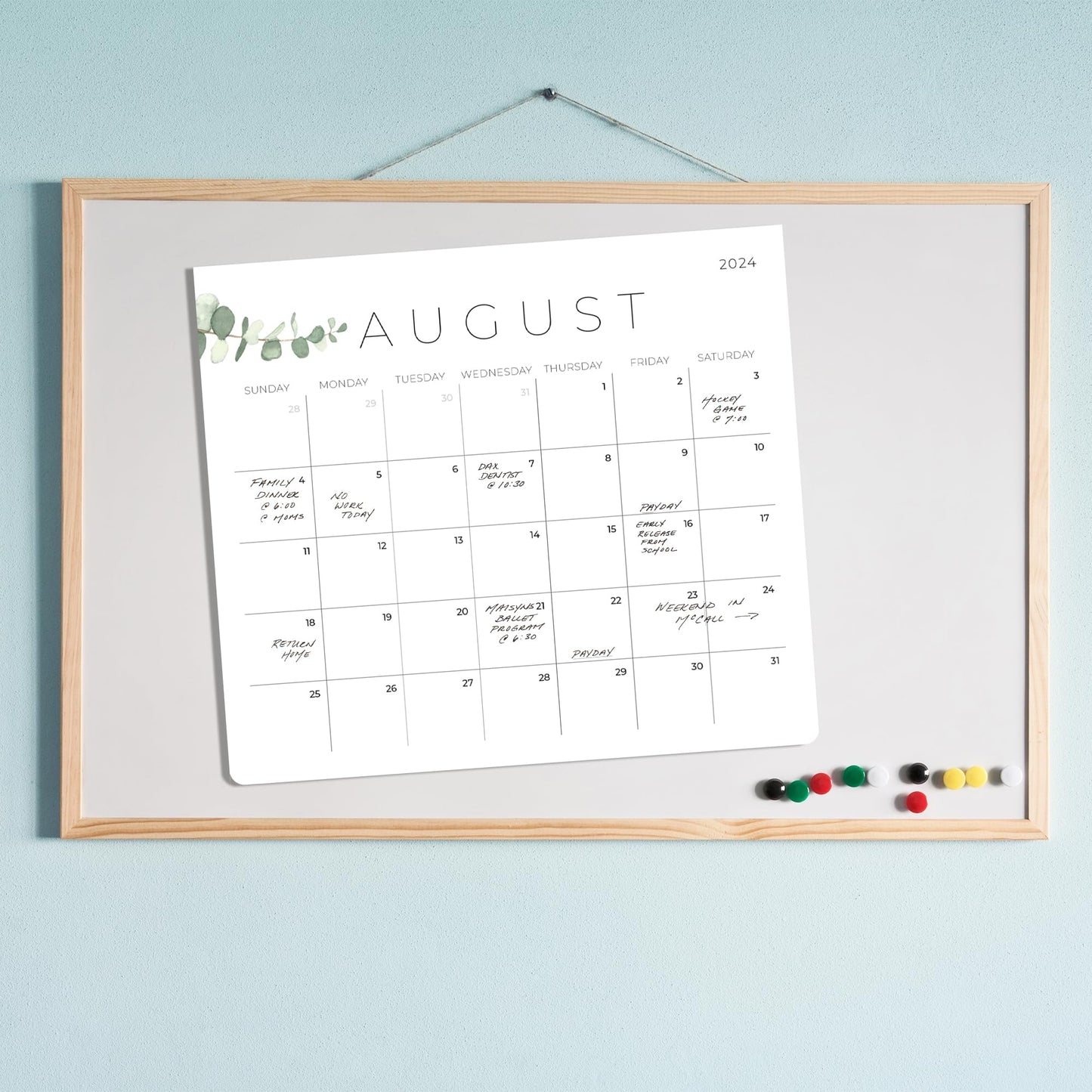 Beautiful 2024 Magnetic Calendar For Refrigerator - Incl. 2023 and Runs Until December 2024 - The Perfect Monthly Fridge Calendar for Easy Organizing