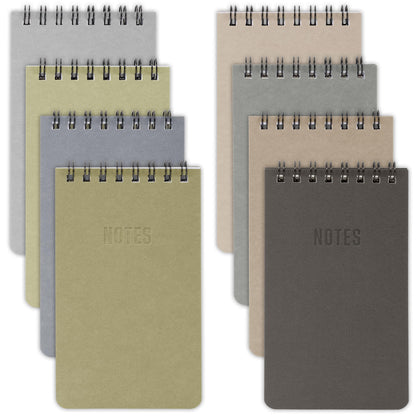 ZICOTO Aesthetic Pocket Notebooks Set Of 8 - Small 3x5 Spiral Notepads With Lined Pages For Women Or Men - The Perfect Little Mini Pads to Stay Organized and Boost Productivity at Work or School