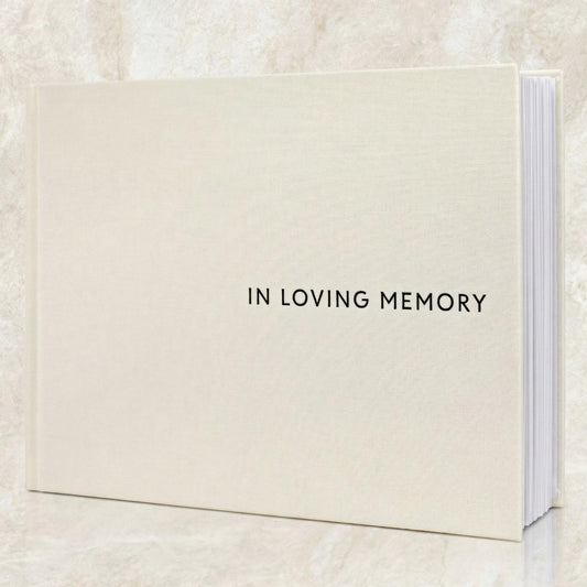 ZICOTO Beautiful Funeral Guestbook to Sign in - The Perfect Funeral Guest Book for Memorial Service