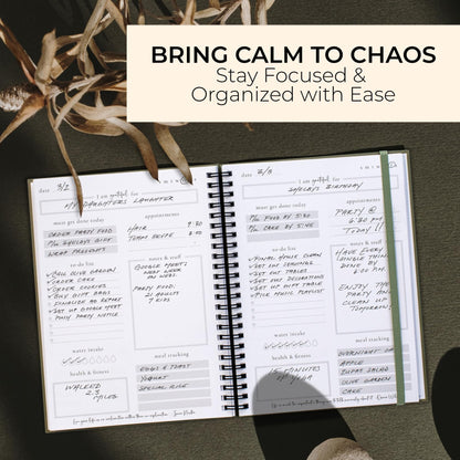 Beautiful To Do List Notebook - Aesthetic Daily Planner to Easily Organize Your Tasks And Boost Productivity - Stylish Undated ADHD Planner Gift and The Perfect School or Office Supplies For Women