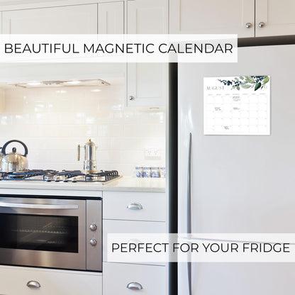 Beautiful 2025-2026 Magnetic Fridge Calendar - Runs From July 2025 Until December 2026 - The Perfect Monthly Refrigerator Calendar for Easy Organizing
