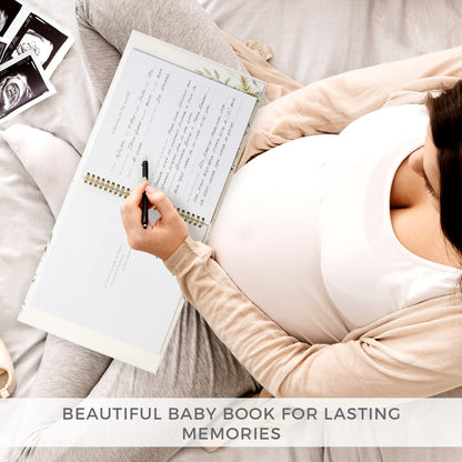 Keepsake Baby Memory Book for Boys & Girls - Timeless First 5 Year Baby Book Photo Album - Gender Neutral Journal Scrapbook - Record a Milestone for Every Event from Birth to Age 5