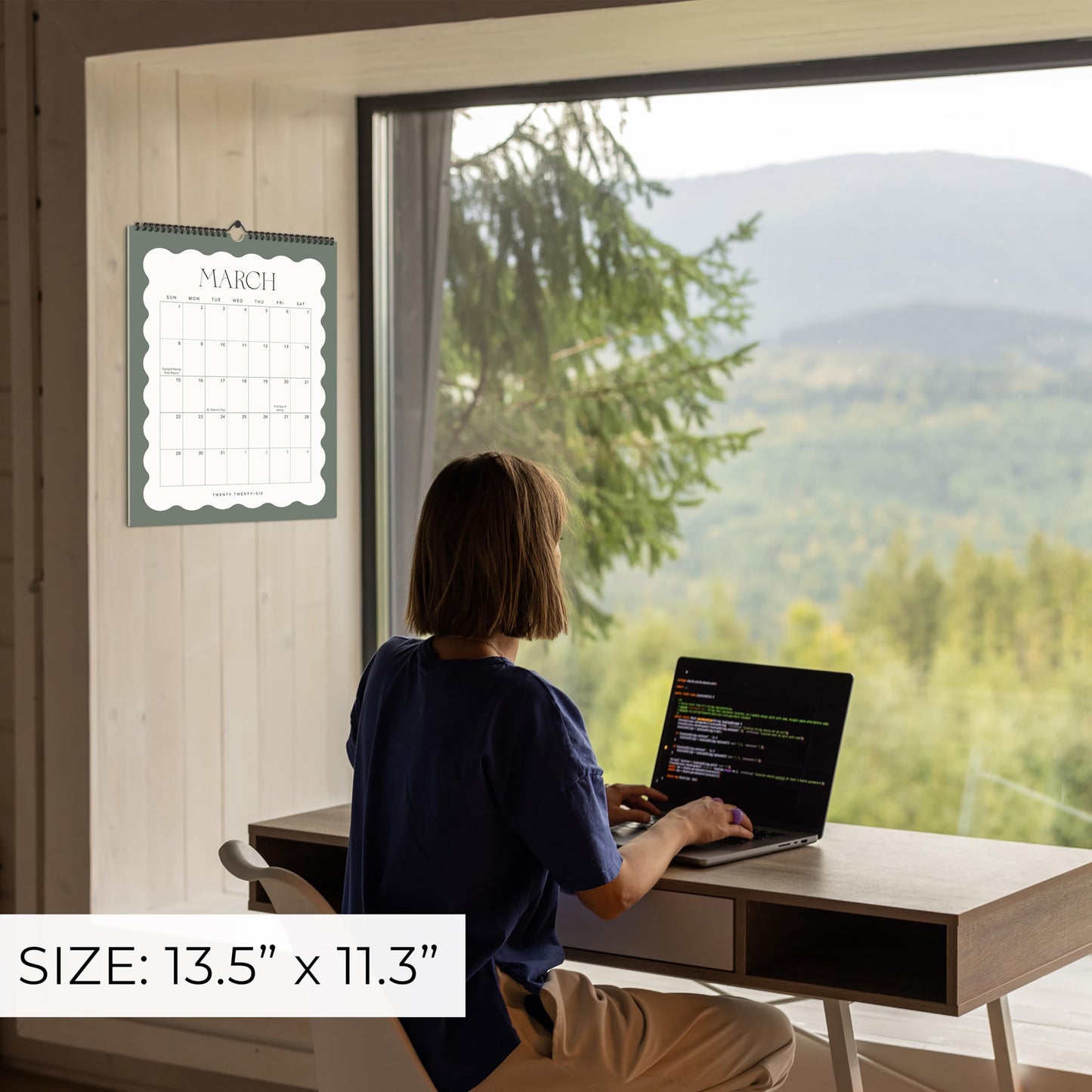 Aesthetic 2026 Wall Calendar - Runs from January 2026 Until July 2027 - The Perfect Large Modern Calendar Planner for Easy Organizing