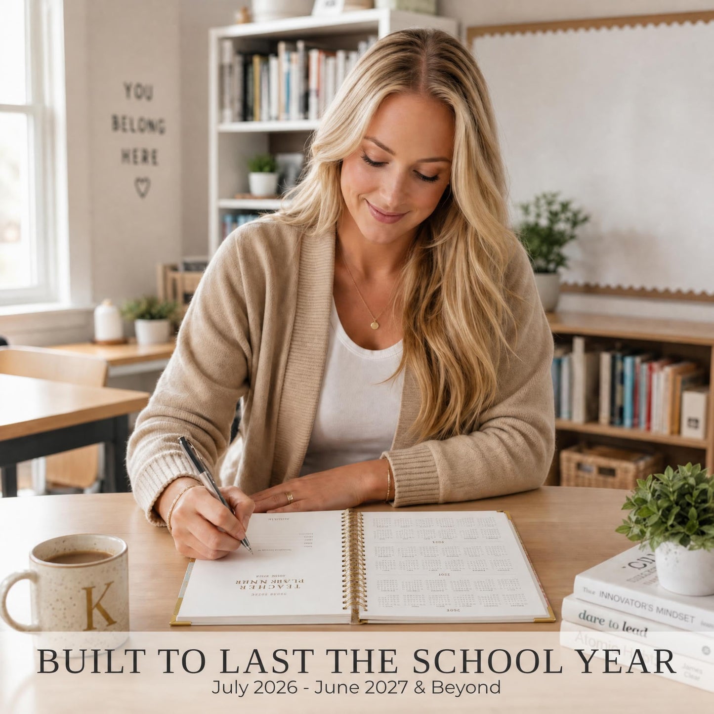 Aesthetic Teacher Planner For The 2026-2027 Academic School Year - Your All Incl. 8.5" x 11" Lesson Plan Book Supplies - Easily Organize Your Daily, Weekly & Monthly Classroom/Homeschool Schedule