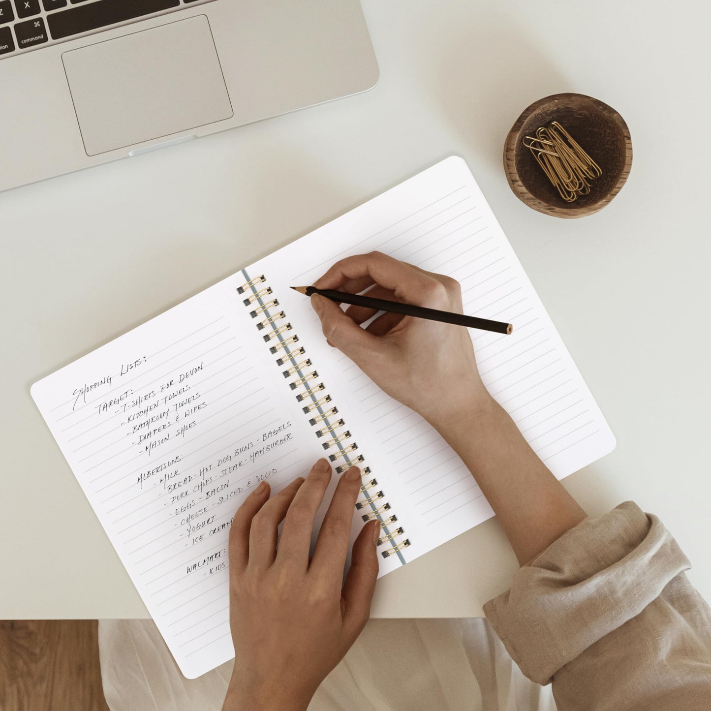 ZICOTO Aesthetic Spiral Notebook Set of 3 For Women - Cute College Ruled 8x6 Journal/Notebook with Large Pockets And Lined Pages - Perfect Supplies to Stay Organized at Work or School