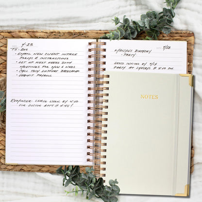 ZICOTO Aesthetic Thick Spiral Notebook Journal and Magazine Holder Set Of 3 Bundle - Perfect For Writing And Staying Organized at Work or School