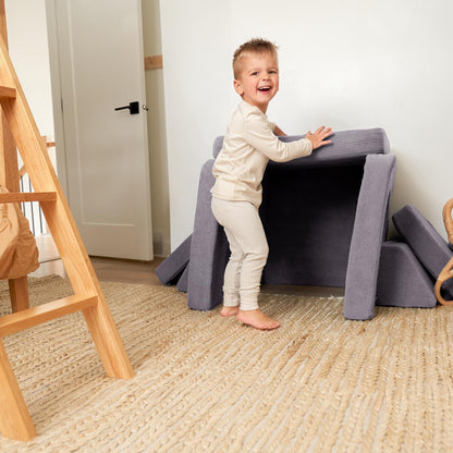 ZICOTO Modular Kids Play Couch for Fun Play Time or Comfy Lounging - The Perfect Toddler Sofa to Boost Creativity and Easily Build Magical Forts and More in Your Playroom/Nursery