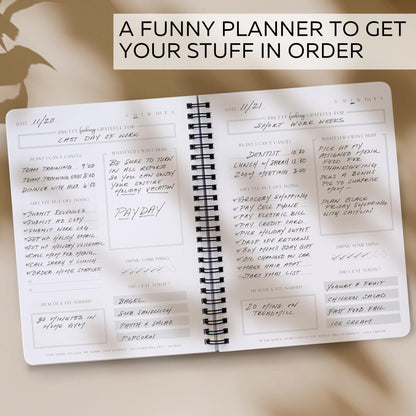 Funny To Do List Planner Notebook - Easily Organize Your Daily Tasks And Boost Productivity In A Funny Way - The Perfect Daily Journal Notepad And Undated Office Supplies Checklist For Women