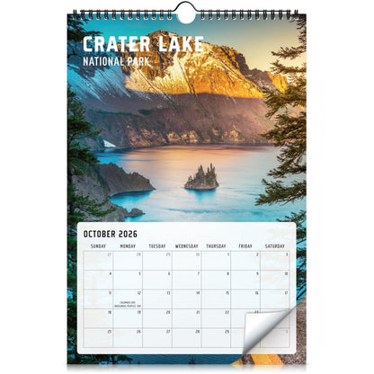 Aesthetic National Park Calendar 2026 - The Perfect Monthly Wall Calendar With Breathtaking Pictures - Runs Until December 2026