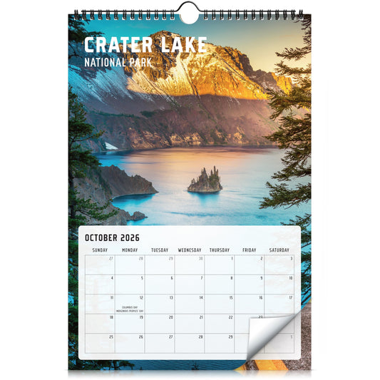 Aesthetic National Park Calendar 2026 - The Perfect Monthly Wall Calendar With Breathtaking Pictures - Runs Until December 2026