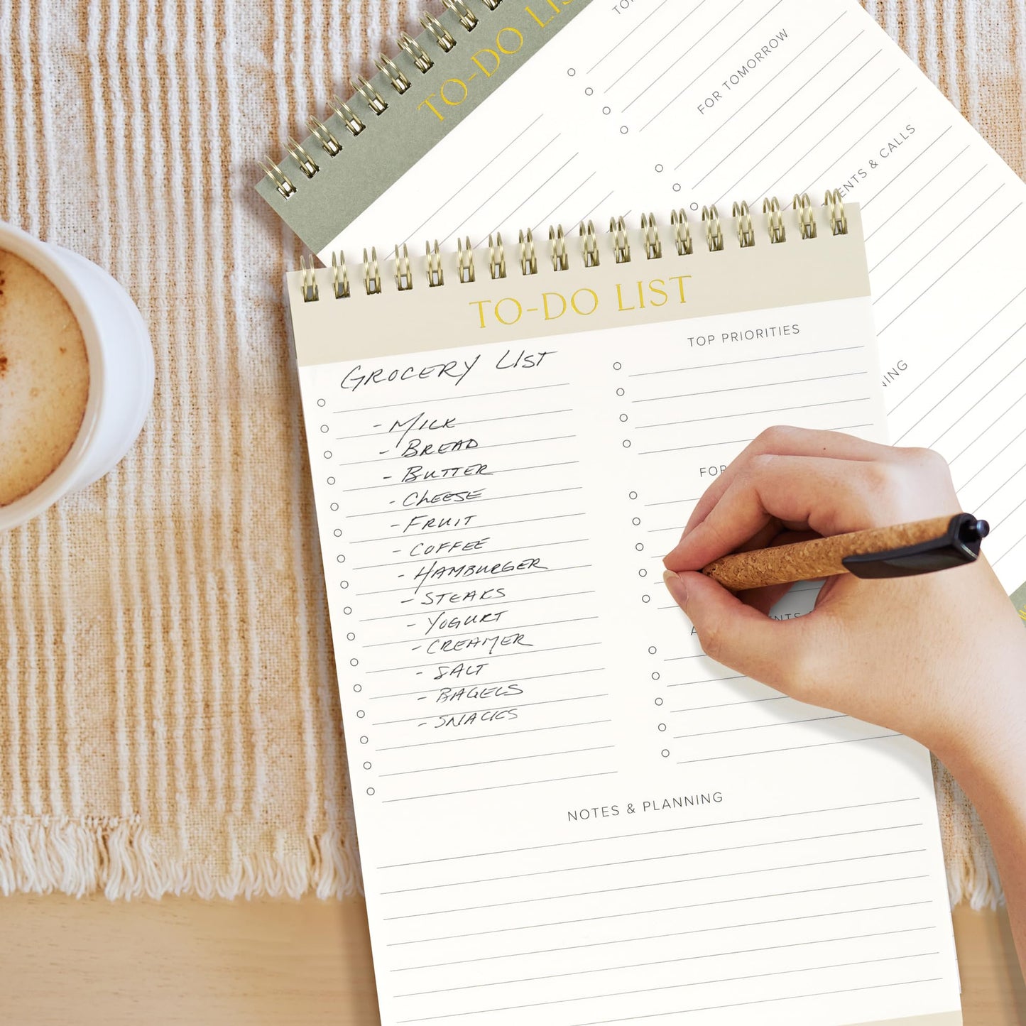 ZICOTO Beautiful To Do List Note Pads Set Of 2 for Easy Daily Planning - The Perfect Work Notepads, Notebooks and Office Desk Supplies For Women - Perfect to Effectively Organize Your Tasks