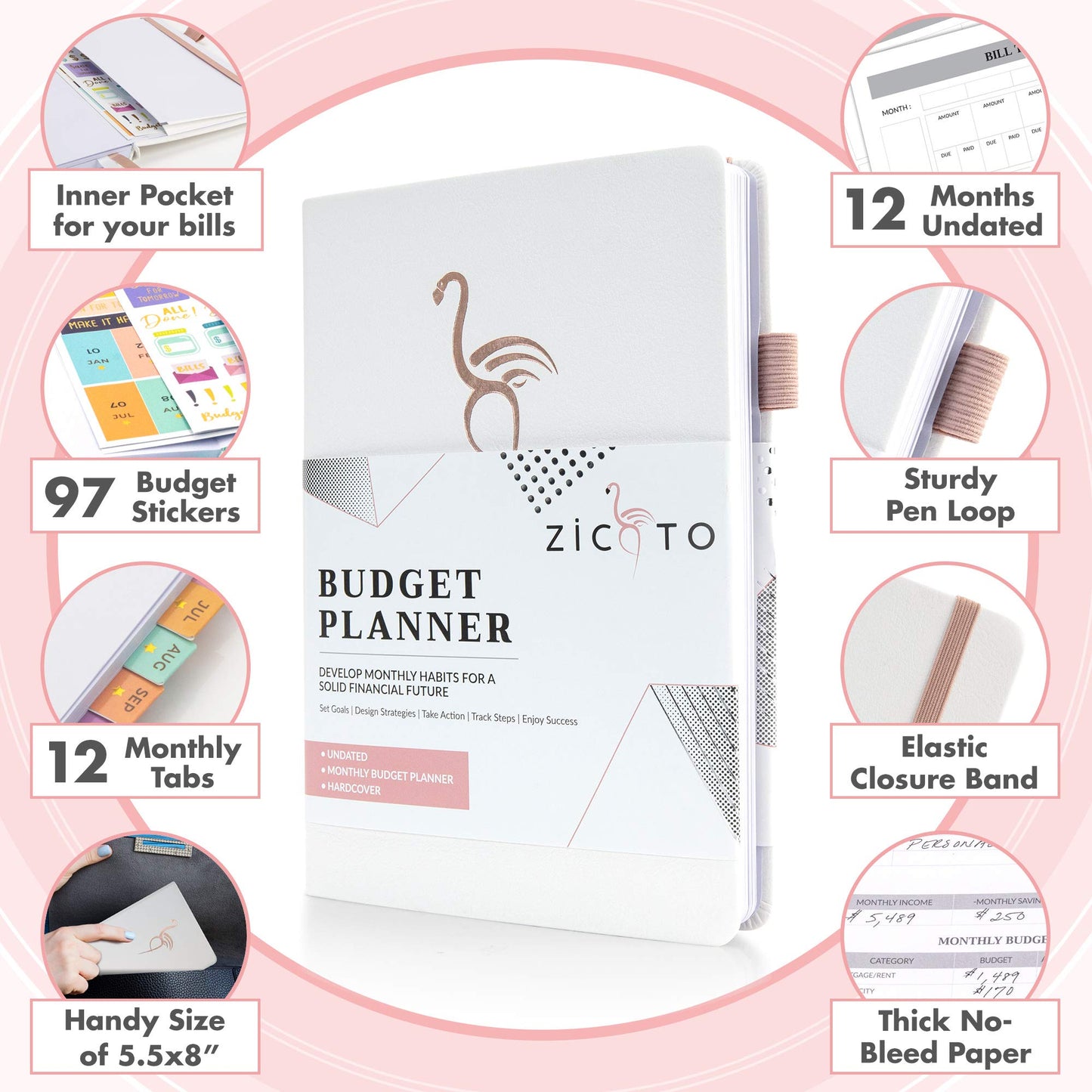 Simplified Monthly Budget Planner - Easy Use 12 Month Financial Organizer with Expense Tracker Notebook - The 2021-2022 Monthly Money Budgeting Book That Manages Your Finances Effectively