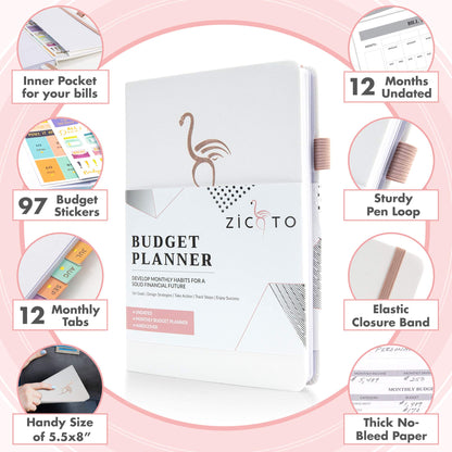 Simplified Monthly Budget Planner - Easy Use 12 Month Financial Organizer with Expense Tracker Notebook - The 2021-2022 Monthly Money Budgeting Book That Manages Your Finances Effectively