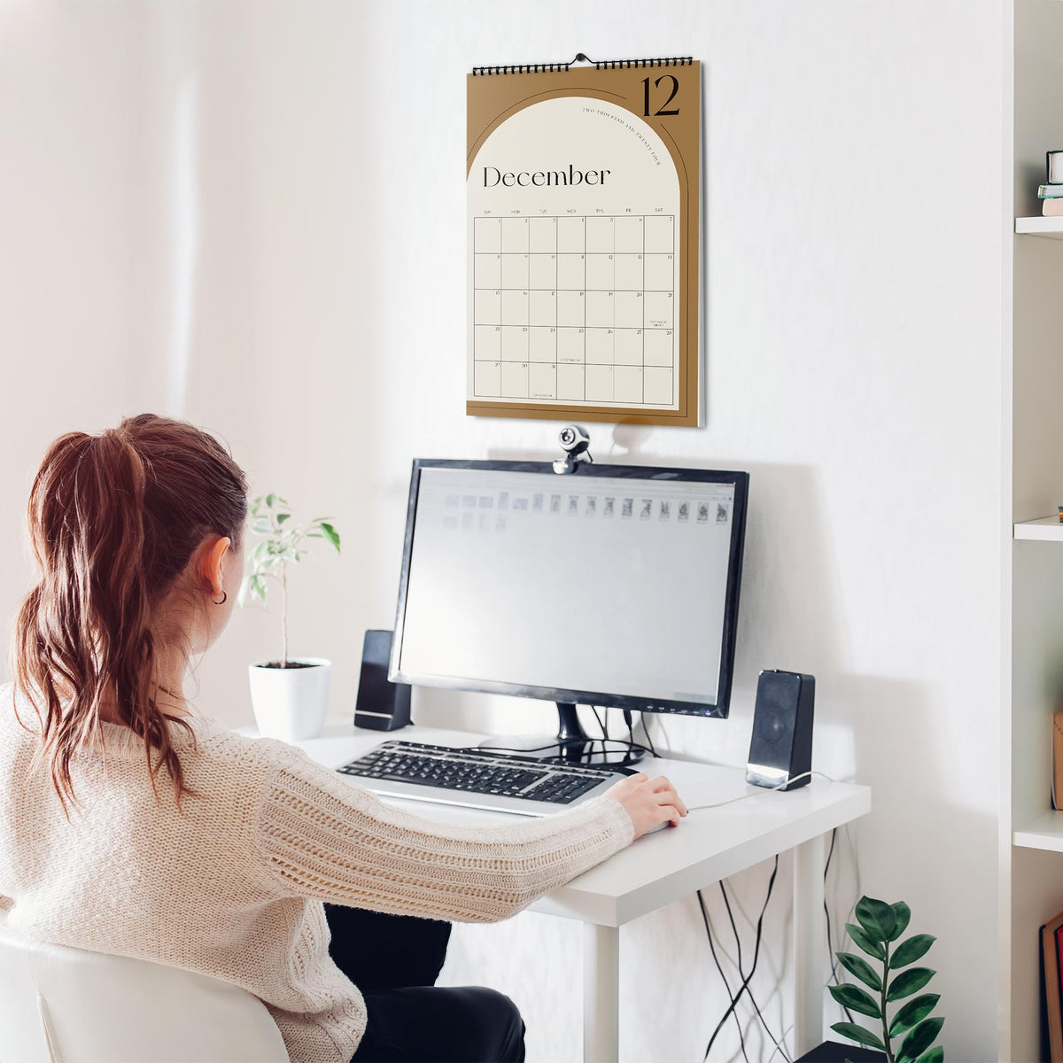 Aesthetic 2024-2025 Wall Calendar - Runs from January 2024 Until July 2025 - The Perfect Wall Hanging Calendar Planner for Easy Organizing