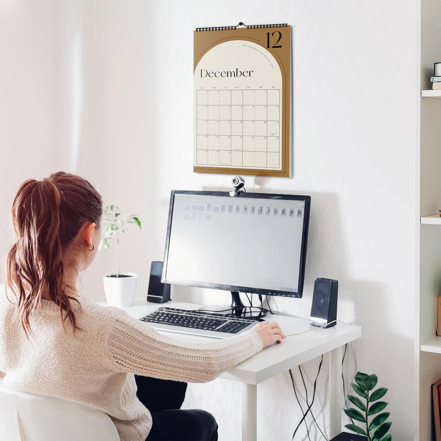 Aesthetic 2024-2025 Wall Calendar - Runs from January 2024 Until July 2025 - The Perfect Wall Hanging Calendar Planner for Easy Organizing
