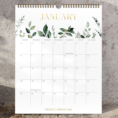 Aesthetic 2026 Wall Calendar - Runs Until December 2026 - The Perfect Large Modern 2025-2026 Calendar Planner for Easy Organizing