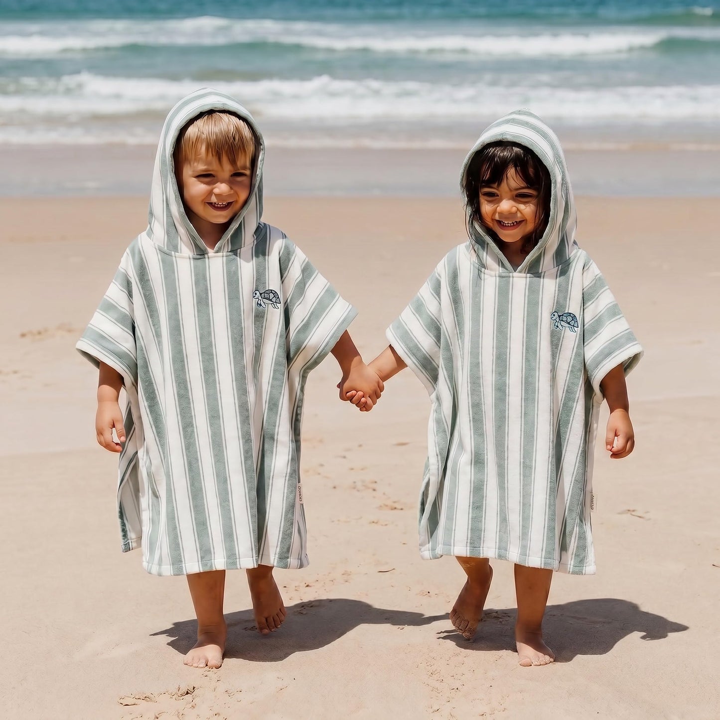 ZICOTO Stylish Hooded Beach Towel for Kids - Extra Soft and Fast Drying Poncho for Toddlers 0-3 Years is Made of Premium Cotton - Perfect Baby Cover Up for Beach Days or Pool and Bath Time Adventures