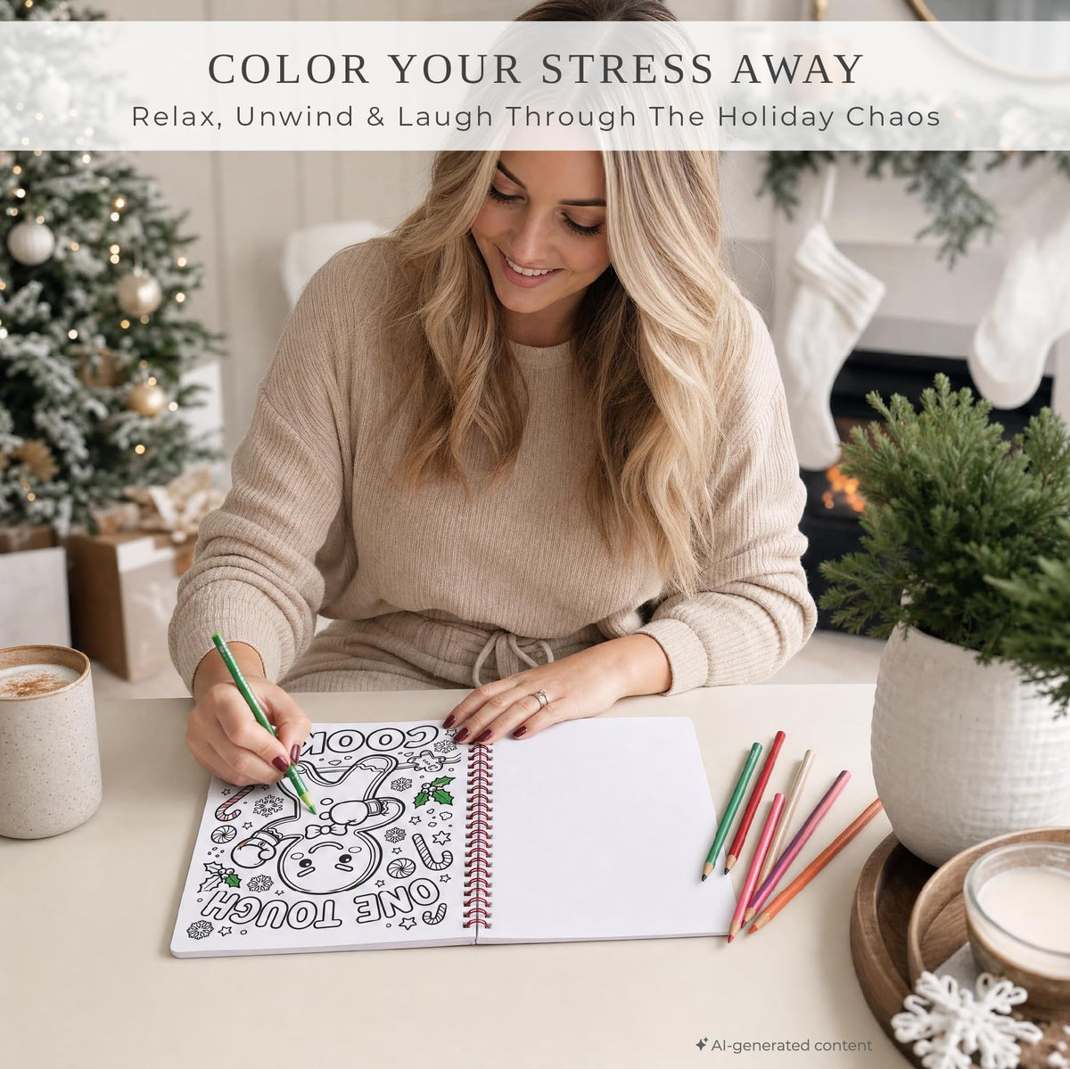 Beautiful Coloring Book Set of 2 for Adult Relaxation - Funny Designs