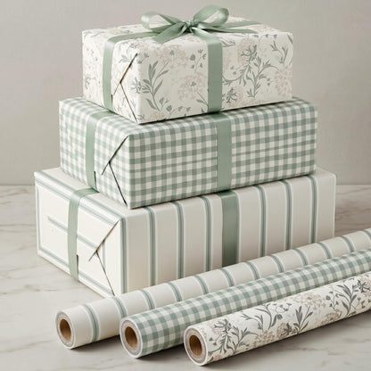 ZICOTO Beautiful Gift Wrapping Paper Rolls for All Occasions - Set of 3