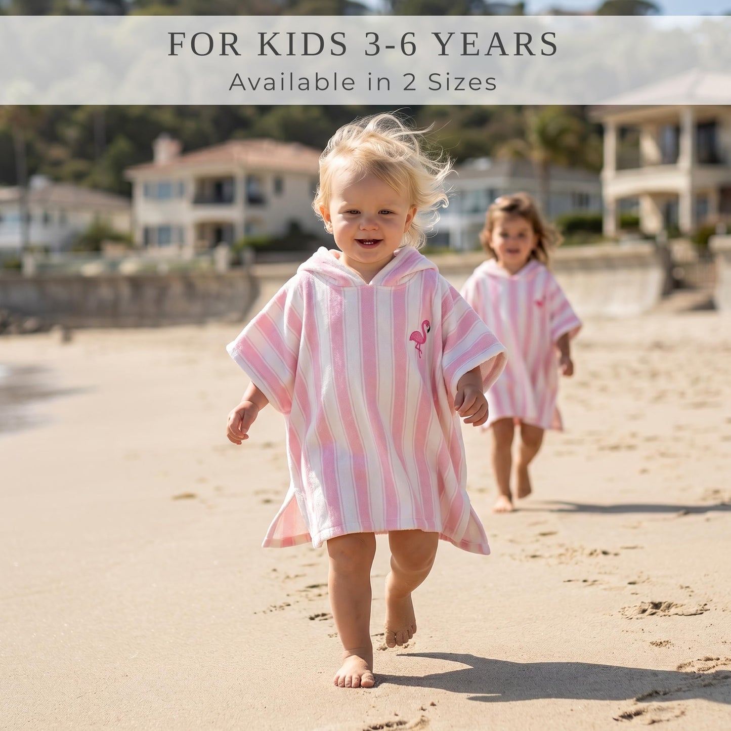 ZICOTO Stylish Hooded Beach Towel for Kids - Extra Soft and Fast Drying Poncho for Toddlers 0-3 Years is Made of Premium Cotton - Perfect Baby Cover Up for Beach Days or Pool and Bath Time Adventures