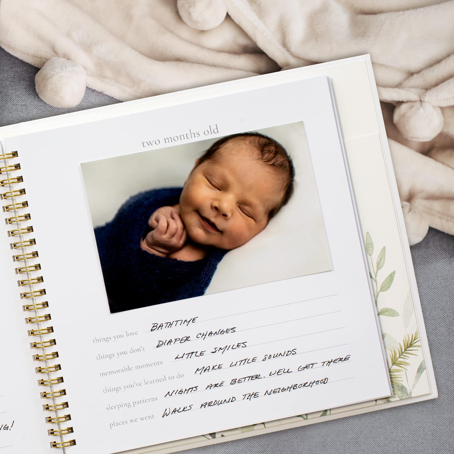 Keepsake Baby Memory Book for Boys & Girls - Timeless First 5 Year Baby Book Photo Album - Gender Neutral Journal Scrapbook - Record a Milestone for Every Event from Birth to Age 5