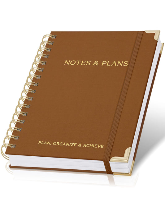 Aesthetic Daily Planner And Notebook With Hourly Schedule - Thick Spiral To do List Notepad to Organize Your Tasks And Appointments - Stylish Book And School Or Office Supplies For Women