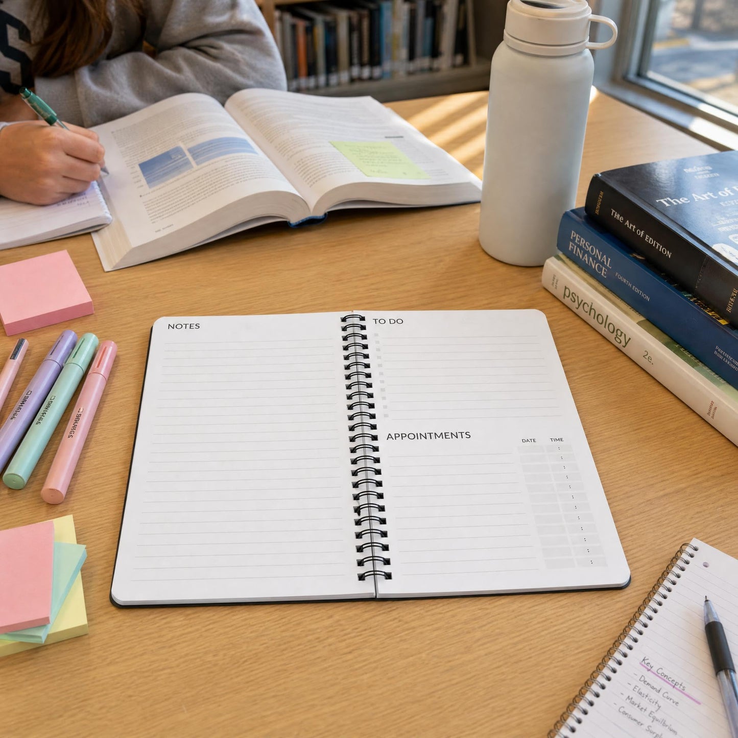 Aesthetic 2027 Student Planner To Stay Organized - A Beautiful 8.5" x 6.1" Planner for Middle and High School Students with Weekly & Monthly Spreads For The 26-27 Academic Year