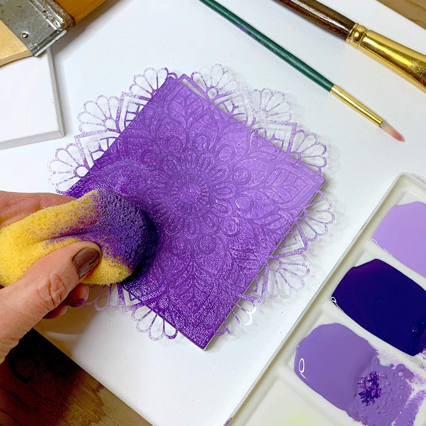 Easy Cut Stencil Sheet Set of 24-12”x12” Acetate Mylar for Cricut Vinyl Cutting - Craft Material