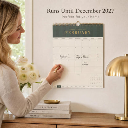 Aesthetic 2026-2027 Wall Calendar - Runs from June 2026 Until December 2027 - The Perfect Modern Calendar Planner for Easy Organizing