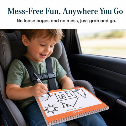 Fun Preschool Workbooks for Kids Age 3-5 - Reusable Dry Erase Tracing Books for Toddlers Ages 3-4 w Dry Erase Marker - 40+ Activities of ABC Letter, Number & Writing Practice for Preschool Learning