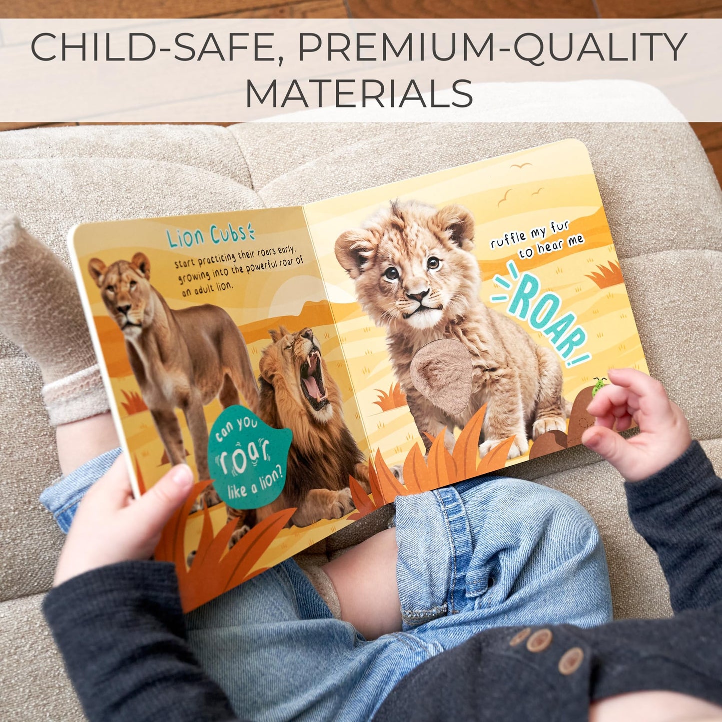 Fun Touch and Feel Sound Book for Babies and Toddlers - Interactive Sensory Book with Animal Noises for 1-3 Year Olds - The Perfect Sound Book Toy for Baby Showers & Newborn/Infant Gift 12-18 Months