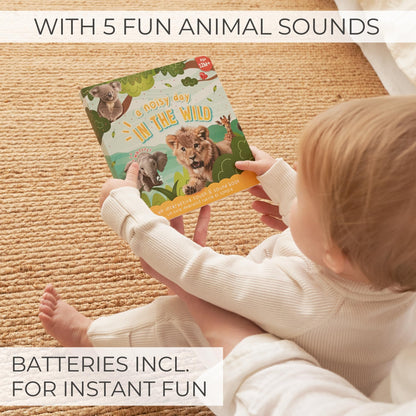 Fun Touch and Feel Sound Book for Babies and Toddlers - Interactive Sensory Book with Animal Noises for 1-3 Year Olds - The Perfect Sound Book Toy for Baby Showers & Newborn/Infant Gift 12-18 Months