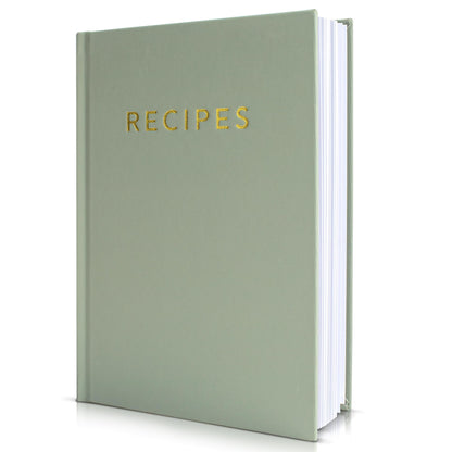 ZICOTO Aesthetic Blank Recipe Book with Waterproof Cover - The Perfect Recipe Notebook To Write In Your Own Recipes - Beautiful Blank Cookbook to Organize Your Recipes