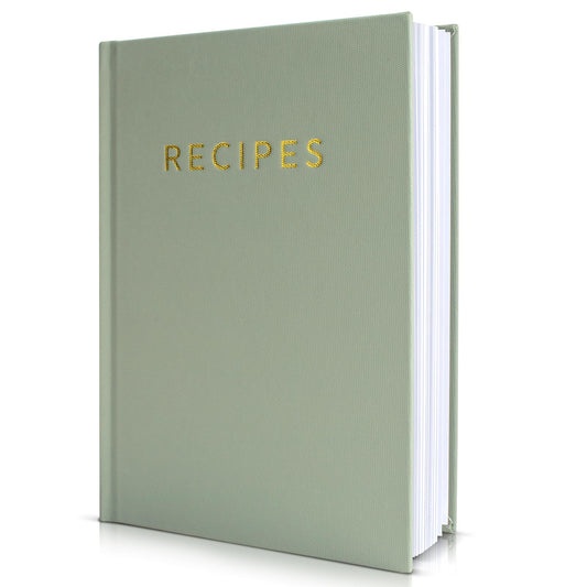 ZICOTO Aesthetic Blank Recipe Book with Waterproof Cover - The Perfect Recipe Notebook To Write In Your Own Recipes - Beautiful Blank Cookbook to Organize Your Recipes